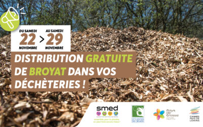 Distribution gratuite de Broyat dans votre déchèterie